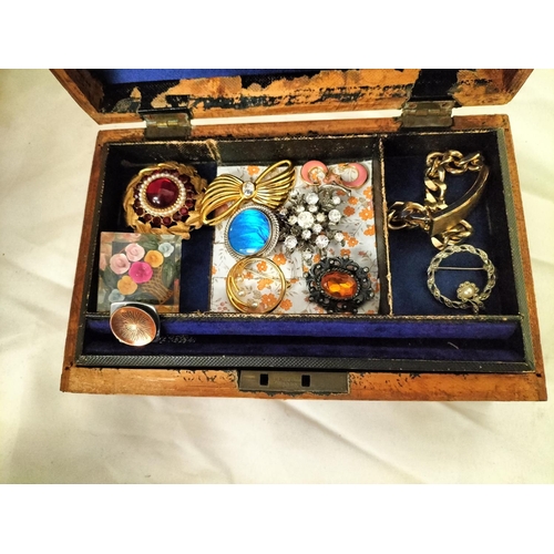 320 - Jewellery Box with Brooches, etc.