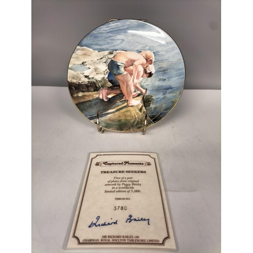 395 - Royal Doulton Limited Edition Collectors Plates with Certificates (2) - 'Seascape' and 'Treasure See... 