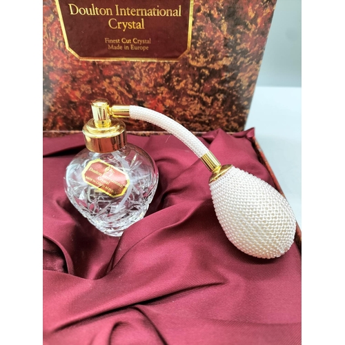 426 - Doulton International Crystal Perfume Bottle. Boxed.