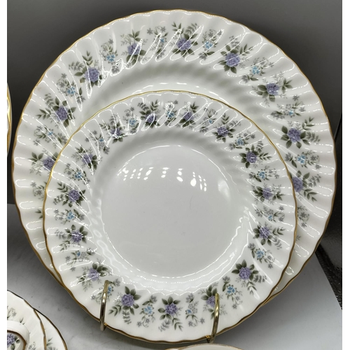 543 - Minton 16 Pieces in the 'Alpine Spring' Pattern to include Trios (4), Dinner Plates (2) and Side Pla... 