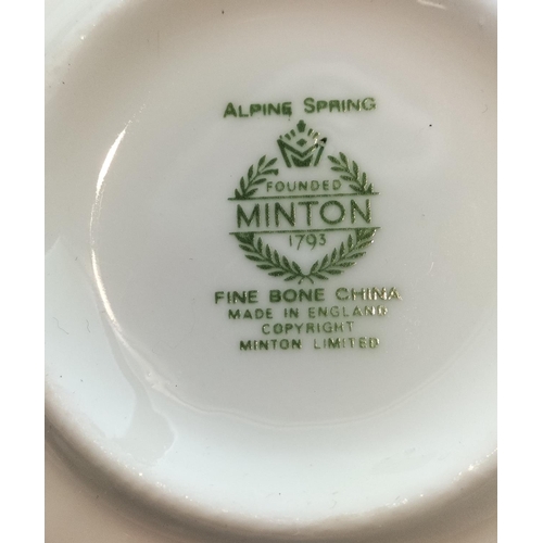 543 - Minton 16 Pieces in the 'Alpine Spring' Pattern to include Trios (4), Dinner Plates (2) and Side Pla... 