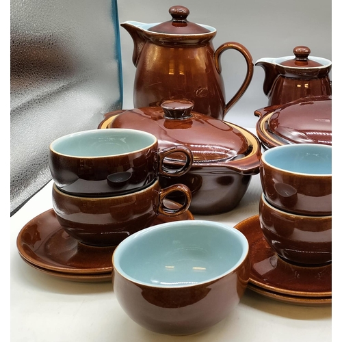 548 - Denby 19 Piece Part Dinner Service including Casserole Dishes in the 'Homestead' Pattern.