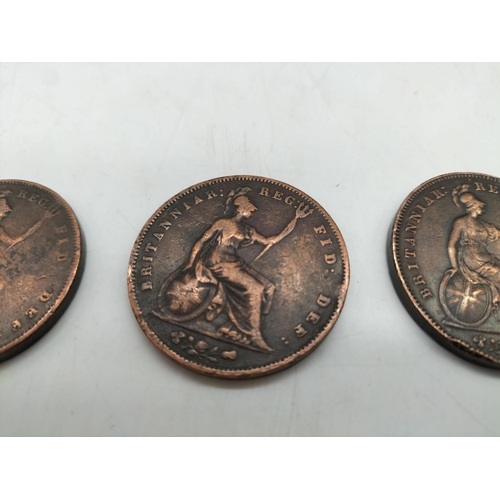 678 - 3 x Victorian Pennies - 1853, 1854 & 1855.