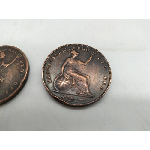 678 - 3 x Victorian Pennies - 1853, 1854 & 1855.