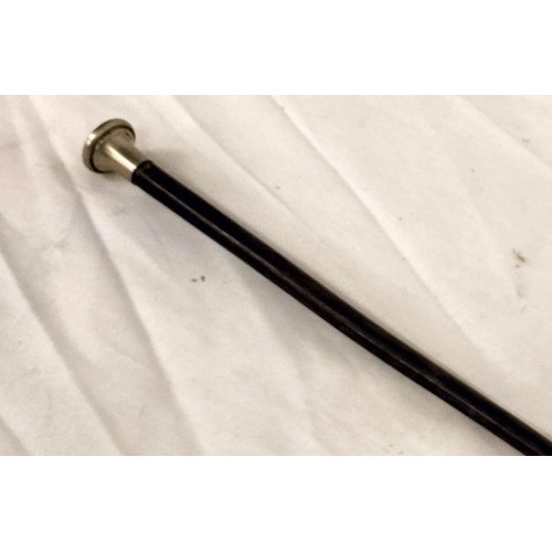 719 - Riding Crop with Metal Top. 70cm Long