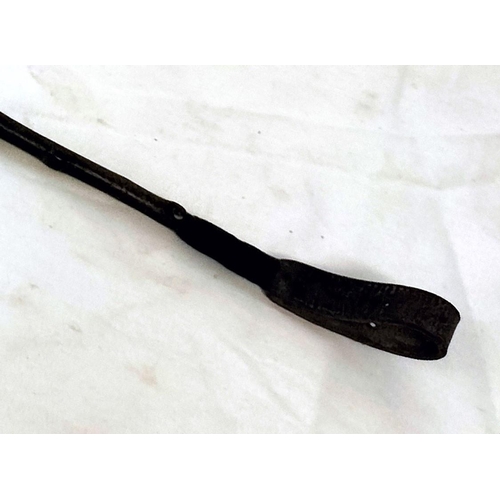 801 - Riding Crop with Wooden Top. 77cm Long