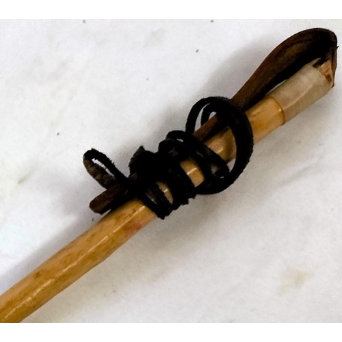 816 - Riding Crop with Horn Top. 77cm Long