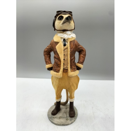 872 - Country Artists Figure of a Meerkat. 27cm High.