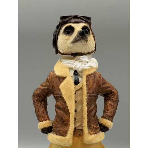 872 - Country Artists Figure of a Meerkat. 27cm High.