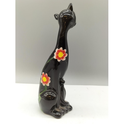 462 - Tubelined 22cm Floral Cat.