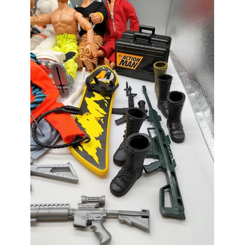 349 - Box of 1990s Action Men and Accessories.