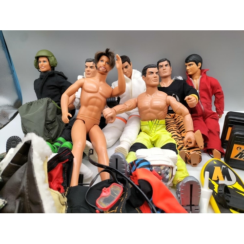 349 - Box of 1990s Action Men and Accessories.