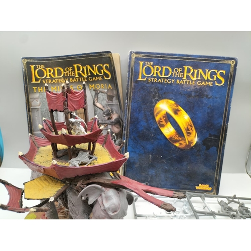 367 - Games Workshop 'Lord of the Rings' Items including Elephant, Manuals/Book, Figures, etc.