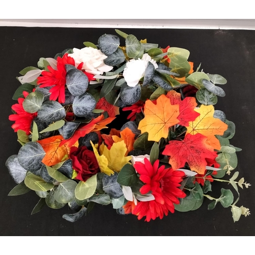 421 - Autumnal Circular Table Wreaths (3). Wedding Venue Dressings.