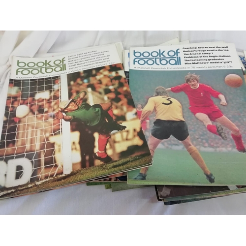 425 - Large Collection of Marshall Cavendish 'Book of Football' Magazines plus Complete Top Teams Sticker ... 