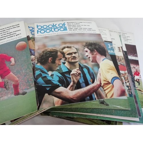 425 - Large Collection of Marshall Cavendish 'Book of Football' Magazines plus Complete Top Teams Sticker ... 