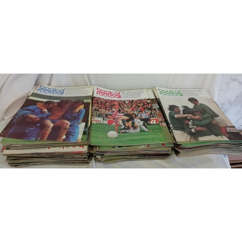 425 - Large Collection of Marshall Cavendish 'Book of Football' Magazines plus Complete Top Teams Sticker ... 