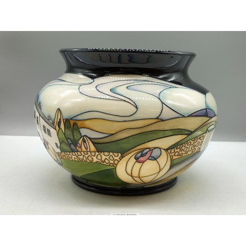 812 - Large Moorcroft Bulbous Vase in the 'Windy Hill' Design by Kerry Goodwin. Number 27. Signed. 20cm Hi... 