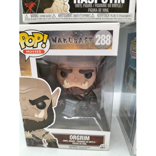 860A - Funko Pop Figures Boxed (4) - 'Porg', 'Rasputin', 'Orgim' and 'Amphibian Man'.