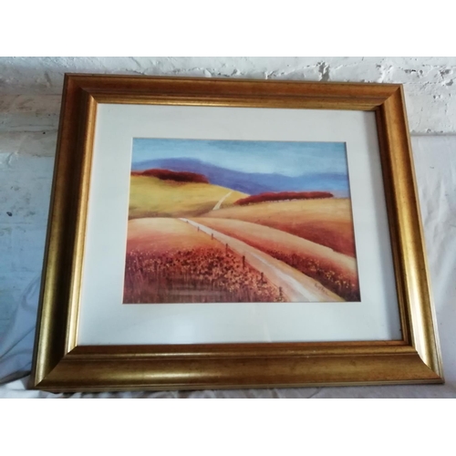 940 - Framed and Glazed Landscape Prints (2). Signed Welker. 66cm x 56cm.