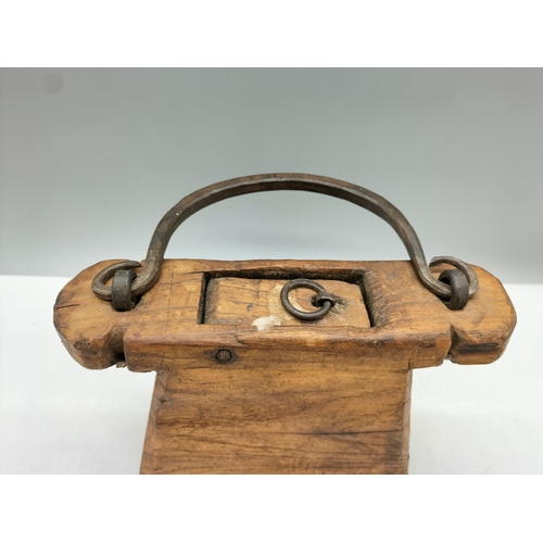 14 - Vintage Railway Key Box. 13cm x 21cm x7cm.