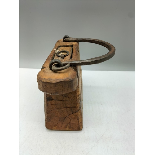 14 - Vintage Railway Key Box. 13cm x 21cm x7cm.