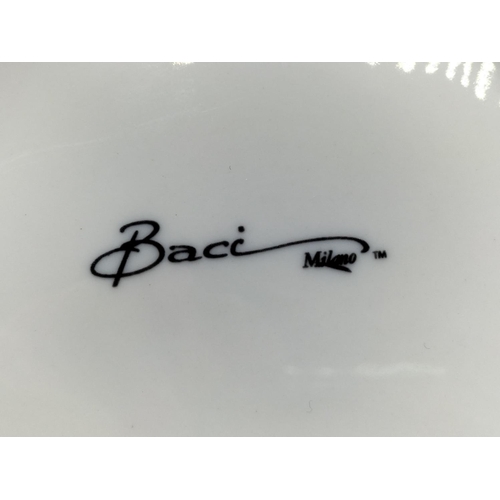 149 - Baci Milan 35cm Multi Coloured Blue Ceramic Charger. Boxed.