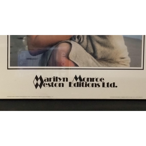 38 - Framed and Glazed Large Picture of Marilyn Monroe by George Barris, 1987. One of the last Photos Tak... 
