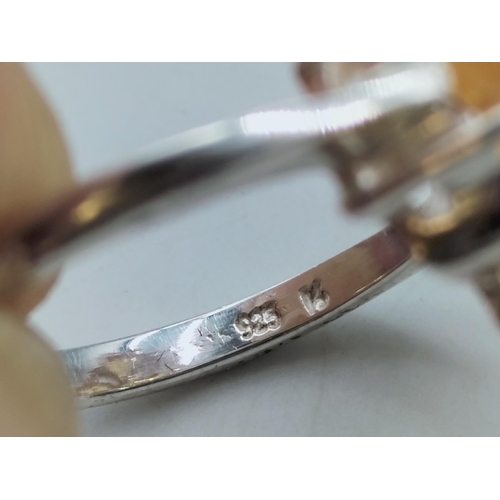 69 - 925 Silver 'Thailand' Ring (Size N), Earrings, Pendant and Chain.