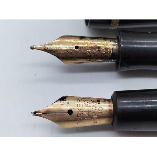 44 - 5 x Vintage Fountain Pens with 14kt Nibs.