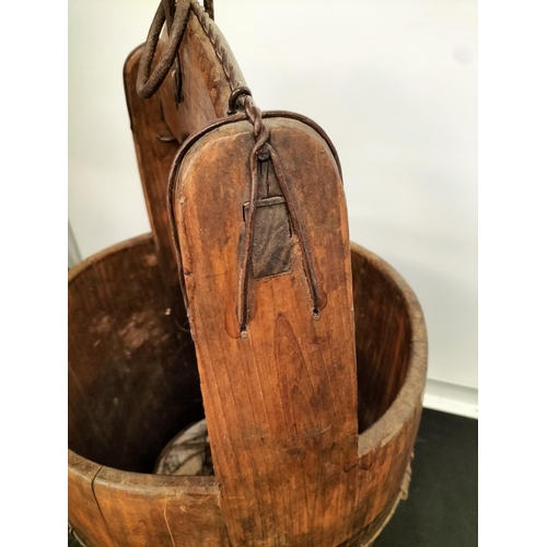 24 - Wooden Pail/Bucket. 60cm High, 35cm Diameter.