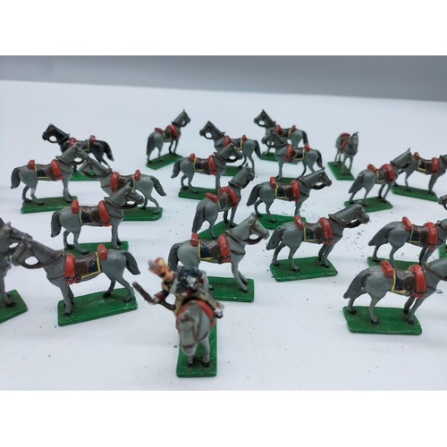 110A - Approx 33 Hand Painted Lead Horses.