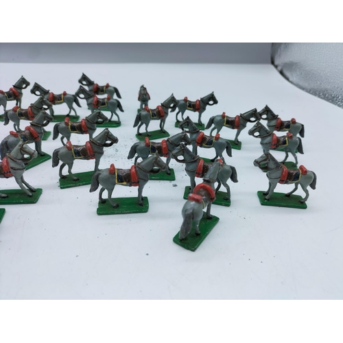 110A - Approx 33 Hand Painted Lead Horses.