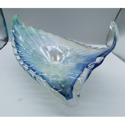 111 - Large Art Glass Bowl. 21cm High, 46cm Diameter.