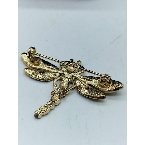 179 - Enamel Dragonfly Brooch.