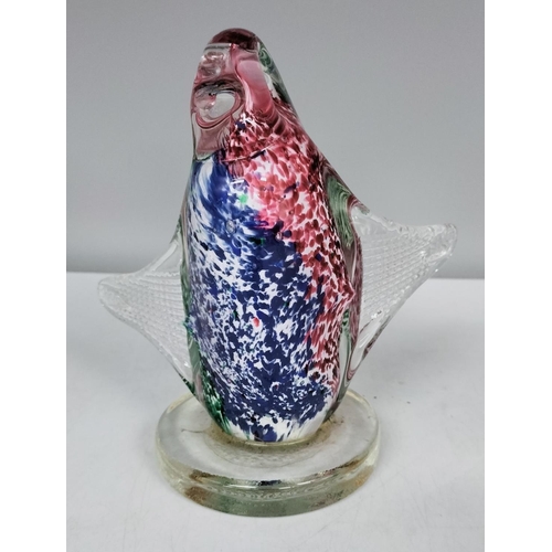 4 - Murano Glass Bird Figure. 18cm x 20cm.