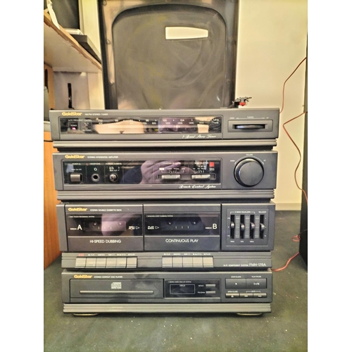 65A - Gold Star Stereo System with Remote Control. W/O. This Lot is Collection Only.