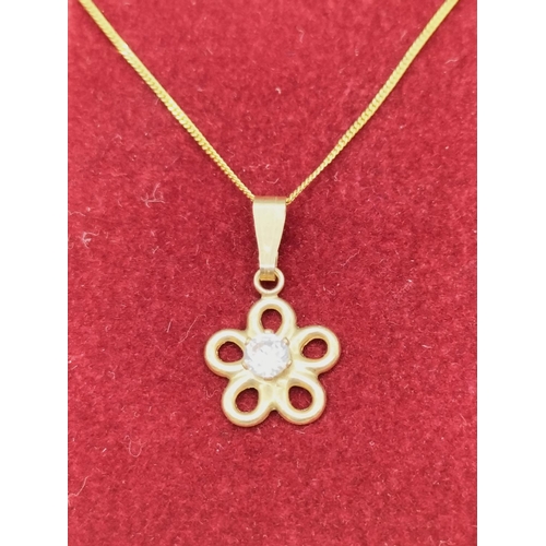 20A - 9ct Gold Necklace and Pendant.