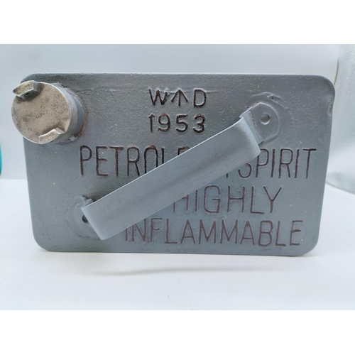 42 - WD 1953 Petrol Can. 33cm High, 25cm x 15cm.