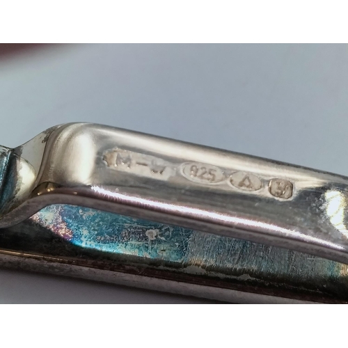 49 - 925 Silver Tie Pin. 11 Grams.