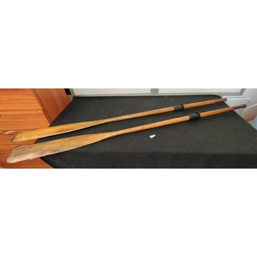 513 - Pair of London L&S Rowing Oars. 180cm Long. This Lot is Collection Only.