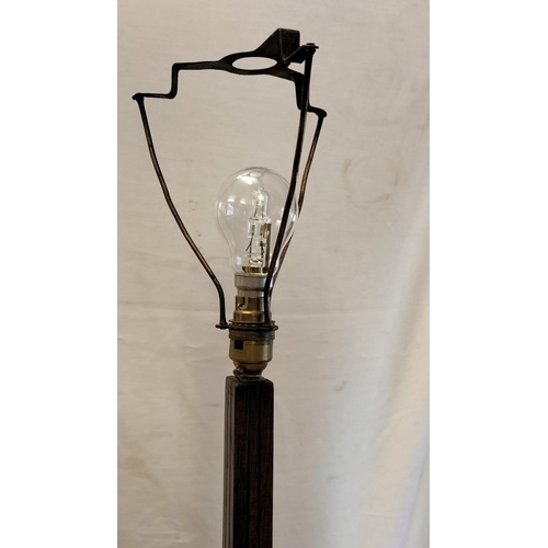 78 - Oak Art Deco Standard Lamp. 149cm High, 28cm x 28cm. This Lot is collection Only.