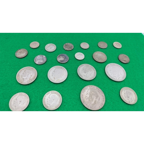 96 - Silver .500 Pre 1947 Coins. 100 Grams.