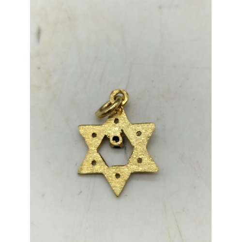 98 - Jewish 14kt Gold 'Star of David' in Original Box.