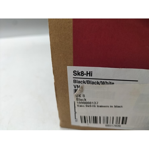 158 - Brand New Vans SK8-Hi Trainers. Size 8 (Adult). Boxed.