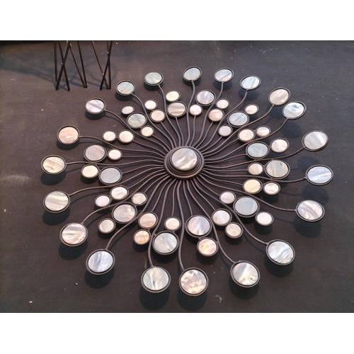 282 - Modern Wall Displays (2). One having a Diameter of 65cm, Other 80cm High.