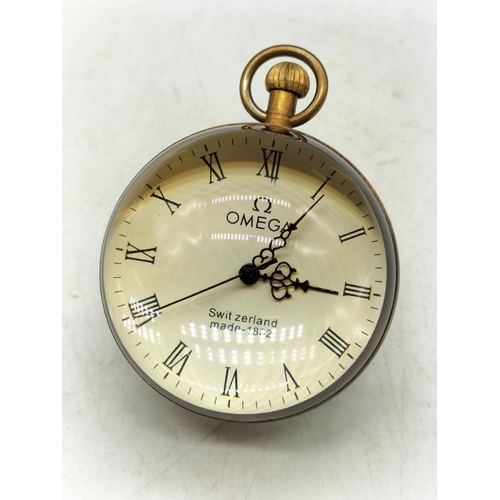 36 - Mechanical Wind Up Ball Desk Clock.