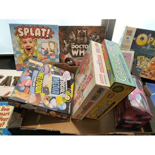 364 - Collection of Board Games to include Operation, Junior Monopoly, Cranium, etc.