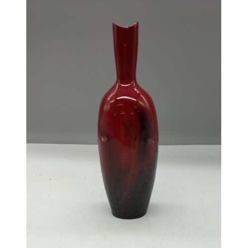 52 - Royal Doulton Flambe 18cm Vase. No 1603.