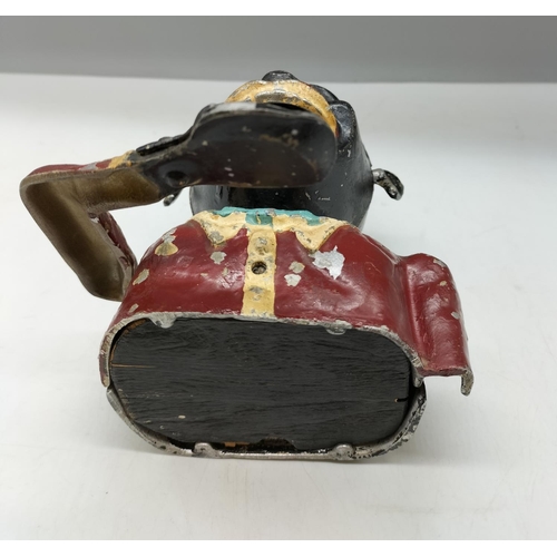 65 - Reproduction Black Boy Money Box with Mechanical Movement.